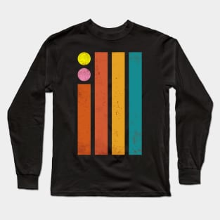 Circle and Vertical Line Long Sleeve T-Shirt